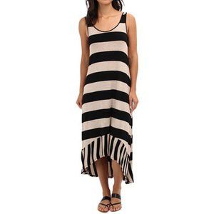 kensie Women's Striped Jersey Maxi Dress